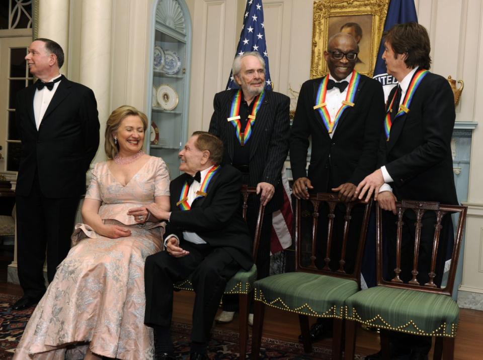 Secretary of State Hillary Clinton with Kennedy Center honorees