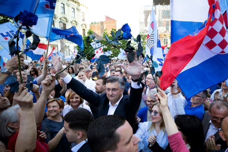 Croatia's Prime Minister Andrej Plenkovic is seeking a third term in office (STRINGER)