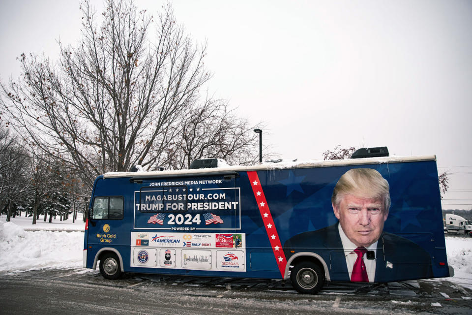 Donald Trump Jr. On The Campaign Trail In Iowa ( Al Drago / Bloomberg via Getty Images)