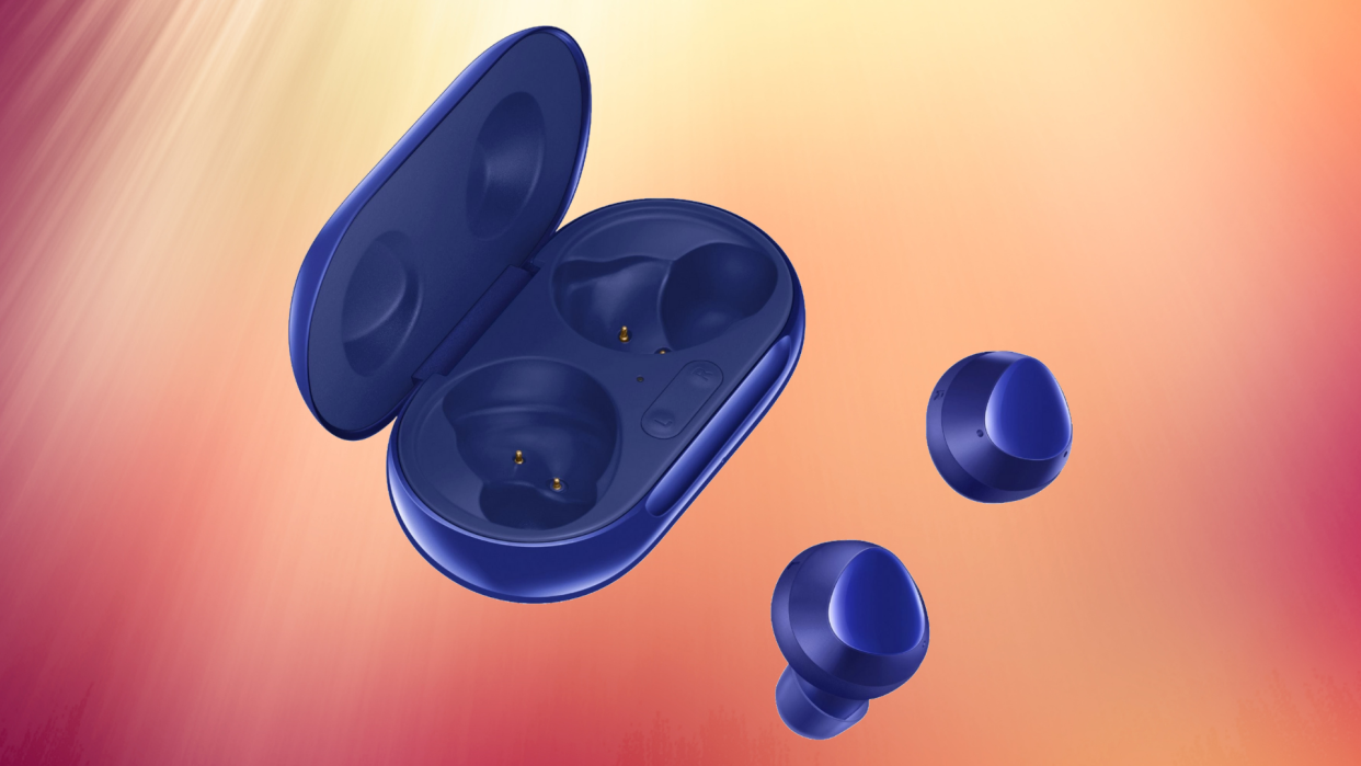 These Samsung Galaxy Buds+ will outperform your Airpods, and for much less. How do you like them apples? (Photo: Best Buy)