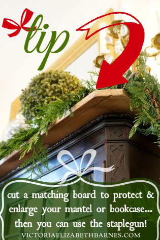 Make a fuller mantel with extra board.