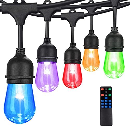 7) 48' Color-Changing Outdoor String Lights