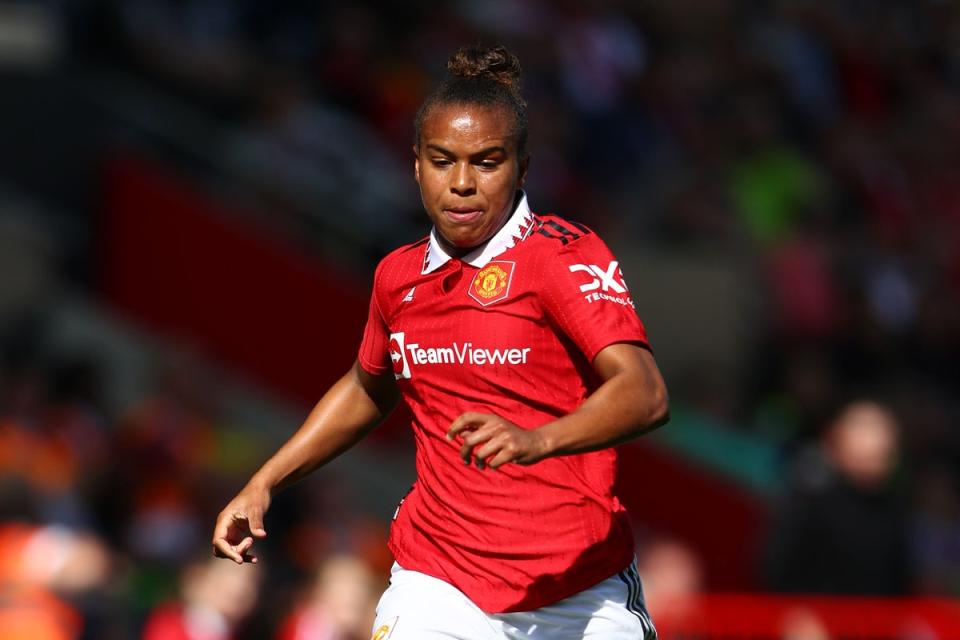 Manchester United’s Nikita Parris wants the Women’s Super League to capitalise on having the spotlight this weekend (Tim Markland/PA) (PA Wire)