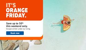 Sunwing offers up to 50% off vacation packages during their Black Friday event.