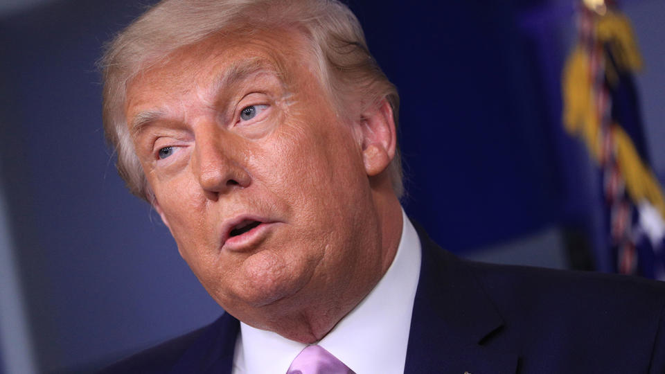 President Donald Trump speaks during a news conference in the Brady Press Briefing Room at the White House in Washington, U.S., August 19, 2020. (Tom Brenner/Reuters)