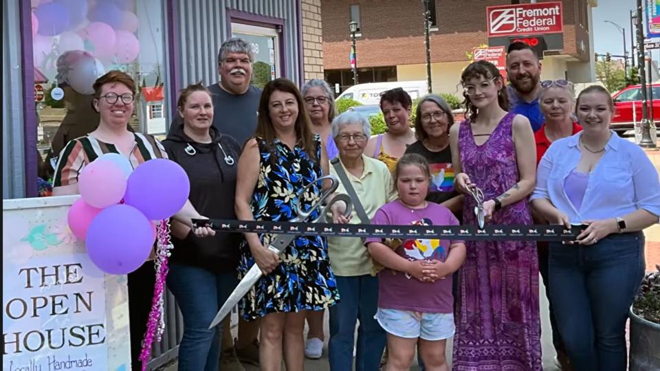 A ribbon cutting was held for Open House to celebrate its third anniversary recently.