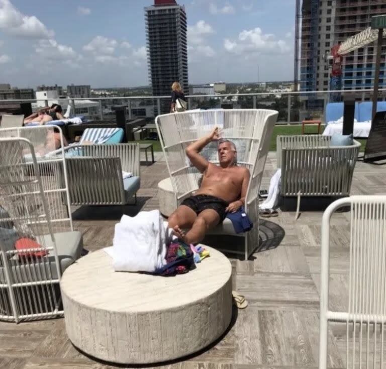 Dady Brieva en la terraza de su edificio (Imagen de archivo)