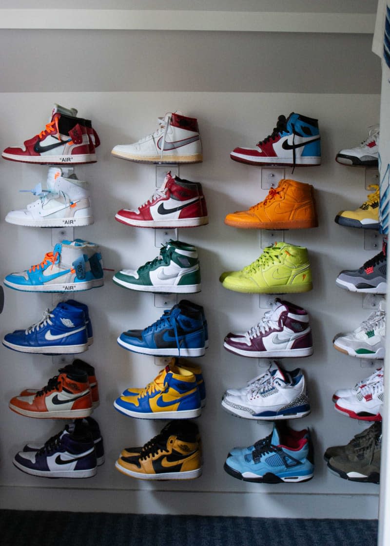 Sneaker collection.