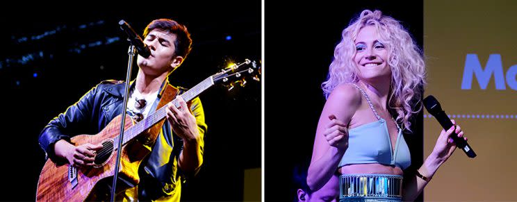 Nathan Hartono and Pixie Lott at Shell's Make the Future festival 2017 in Singapore. (Photo: Edelman, Shell)