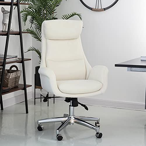 7) Leather High-Back Office Chair