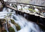 <p>One of several waterfalls in Croatia's Plitvice Lakes National Park // March 29, 2014</p>