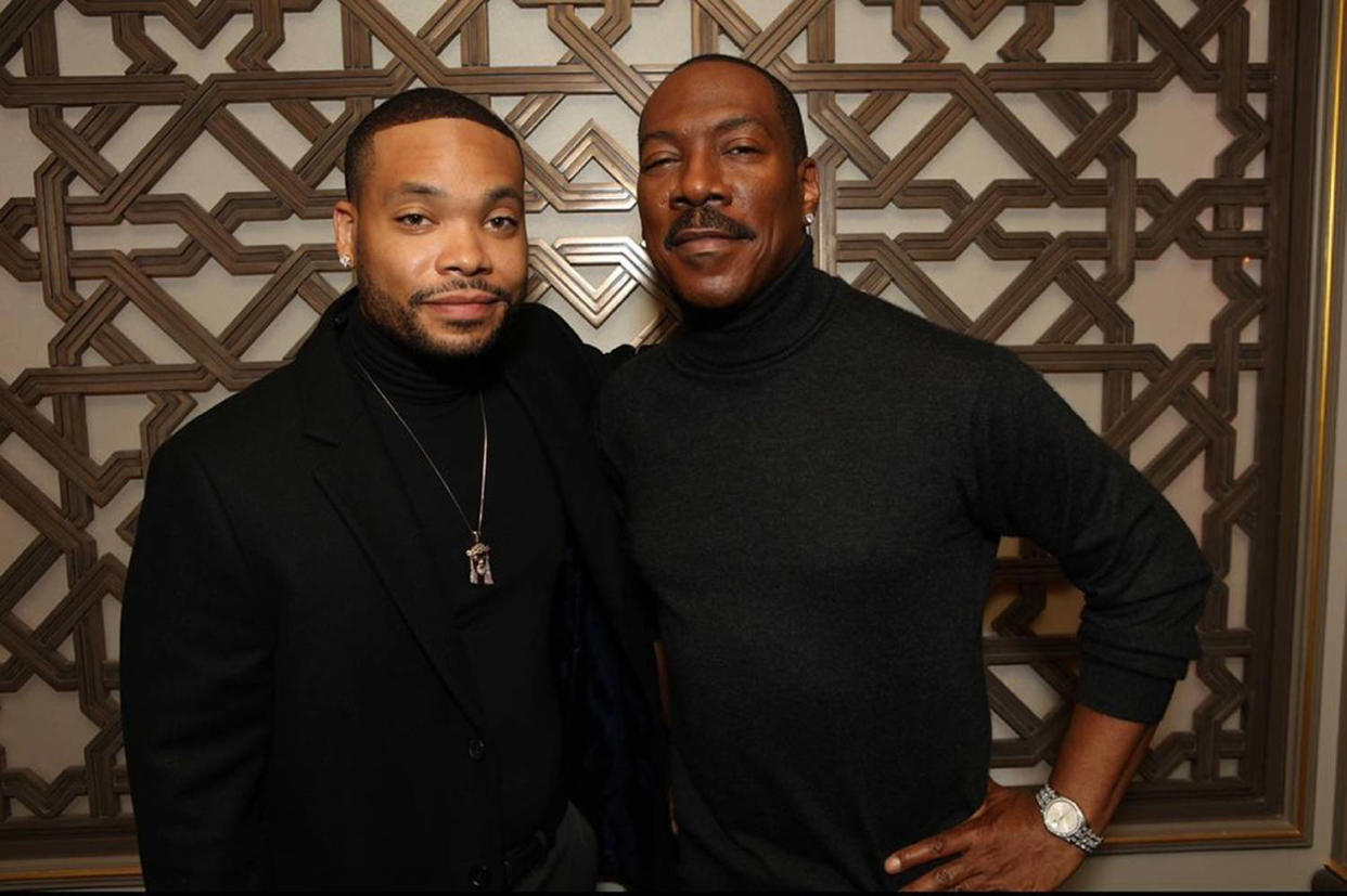 A father-son moment between Eric Murphy and Eddie Murphy. (Eric Murphy / Instagram)