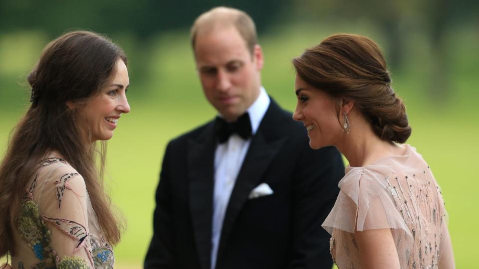 Prince William, Kate Middleton and Rose Cholmondeley.