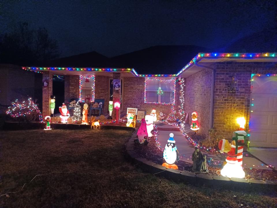 The Carrolls Family Light Display at 5798 S. Fairview Ave. in 2023.