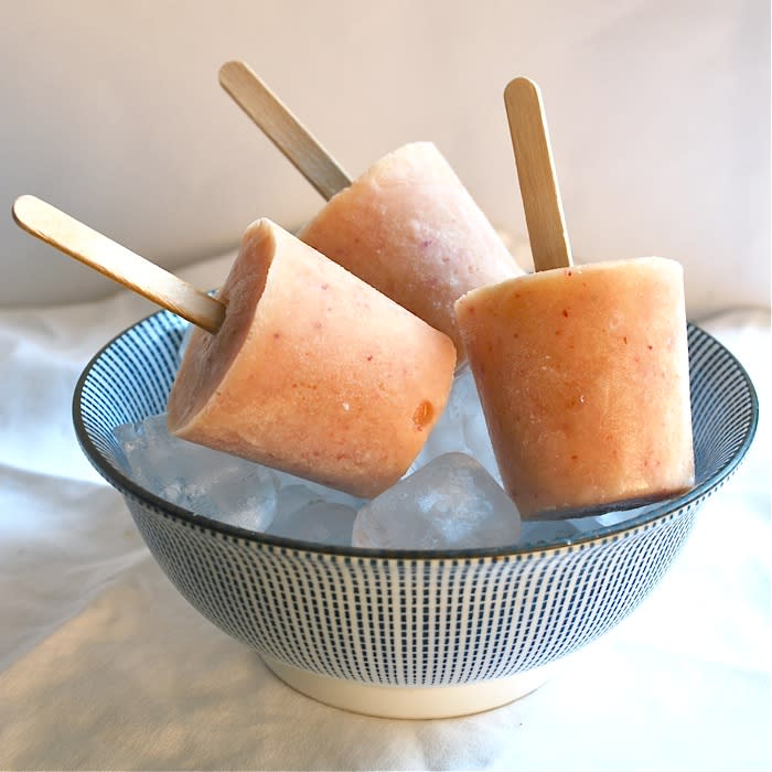 Peaches and Cream Popsicles