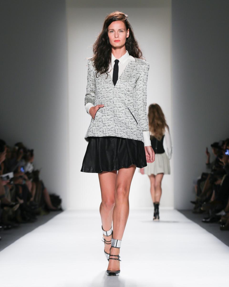 In this Thursday, Sept. 5, 2013, photo, fashion from the Marissa Webb Spring 2014 collection is modeled during Fashion Week in New York. (AP Photo/Marissa Webb)