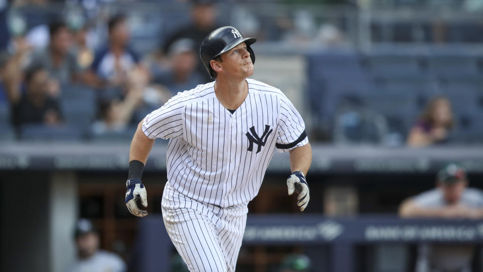 DJ LeMahieu. (AP Photo/Mary Altaffer)