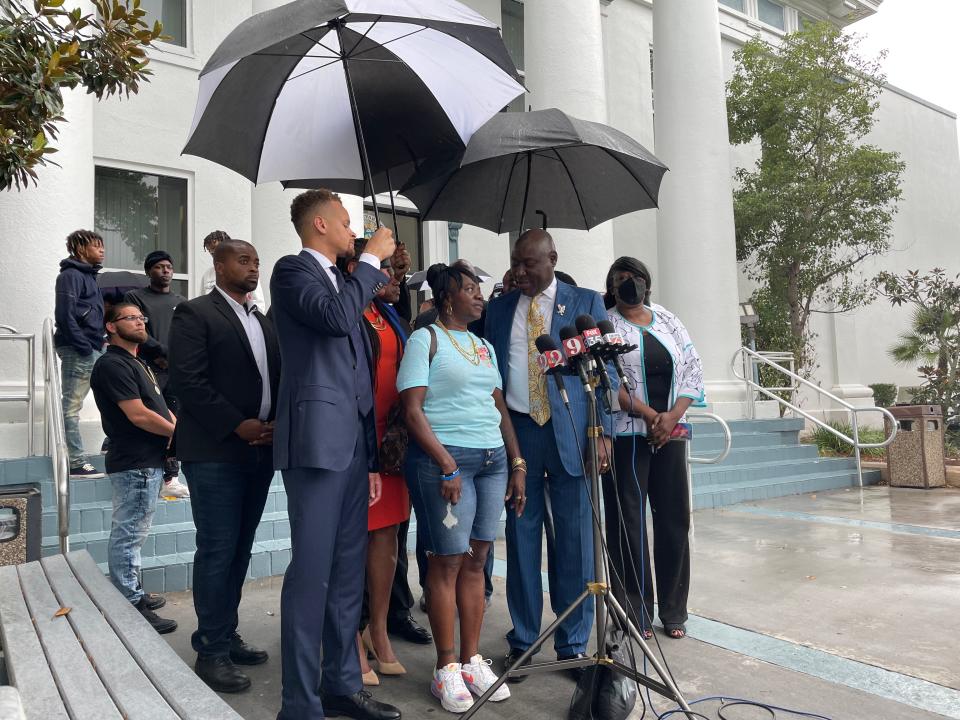 Benjamin Crump, a high-profile civil rights attorney, held a press conference in Titusville following the arrest of a Titusville officer in connection to the shooting death of James Lowery.