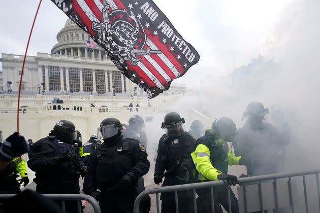 FILE - In this Jan. 6, 2021 file photo police hold off supporters of former President Donald Trump as they tried to break into the Capitol. (Photo: Julio Cortez via Associated Press, File)