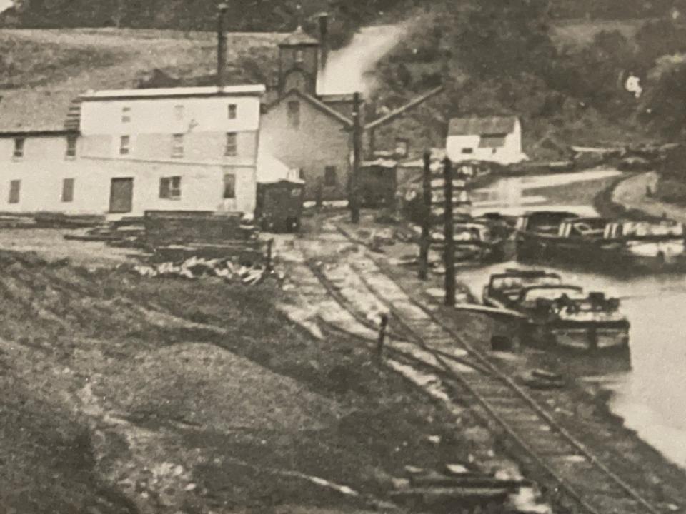 The original Steffey and Findlay building was on the C&O Canal 150 years ago in Williamsport.