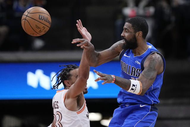 Kyrie Irving, Luka Doncic lead Mavericks past Spurs 113-107 to