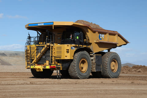 CAT battery-electric haul truck. Credit: Caterpillar