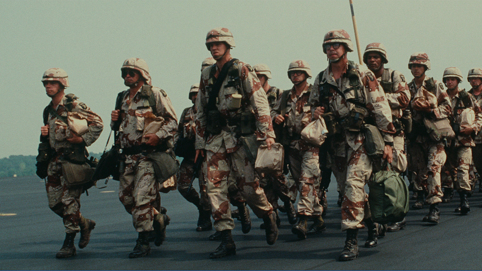 Military people walking (Courtesy of Netflix)