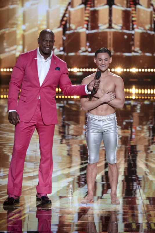 <p>Terry Crews, Aidan Bryant</p><p>Photo by: Chris Haston/NBC</p>