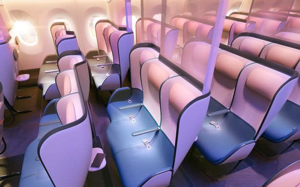 A new design sees economy and business class cabins completely reconfigured - PriestmanGoode