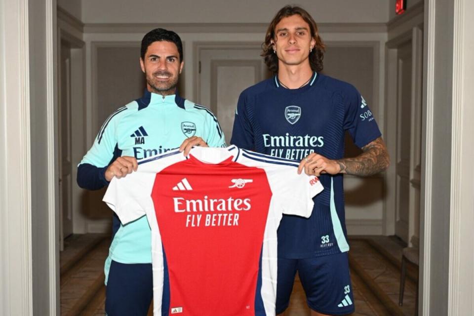 Calafiori Arsenal squad number revealed