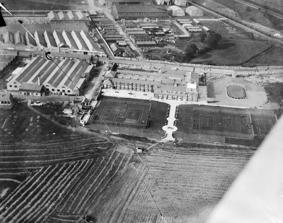 <p>The oldest aerial photograph that is on the Aerial Photograph Explorer is the first photograph taken by Aerofilms on 26 July 1919 (Historic England / SWNS)</p> 