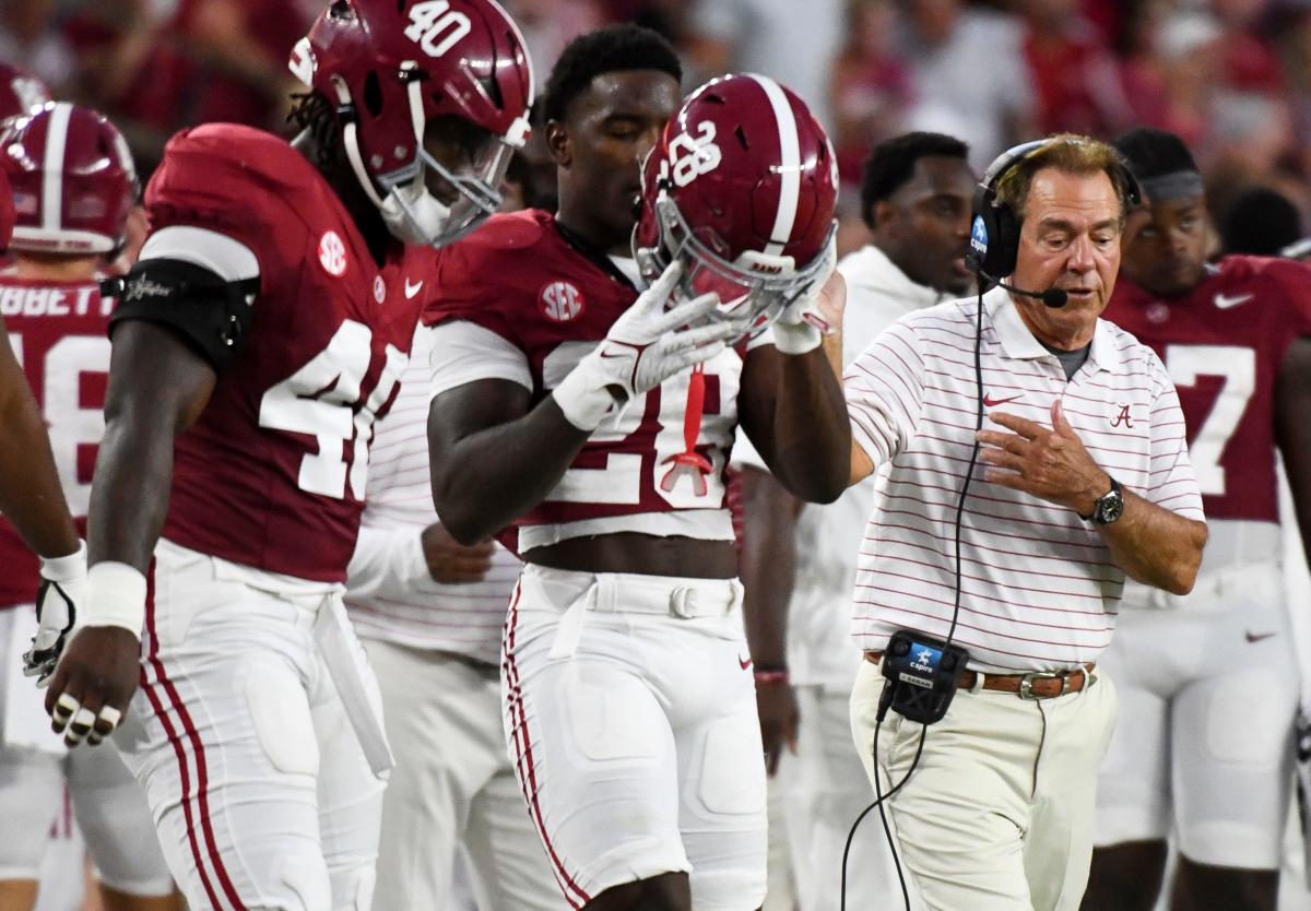 Alabama football rankings Where did Crimson Tide fall in top 25 after