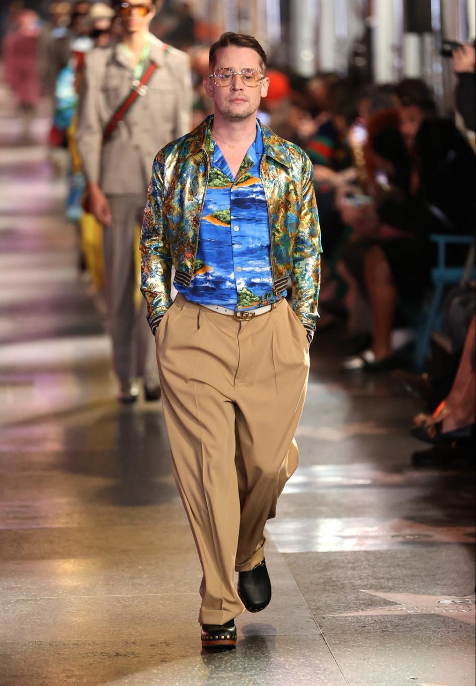 Home Alone’s Macaulay Culkin on the Love Parade catwalk (Getty Images for Gucci)