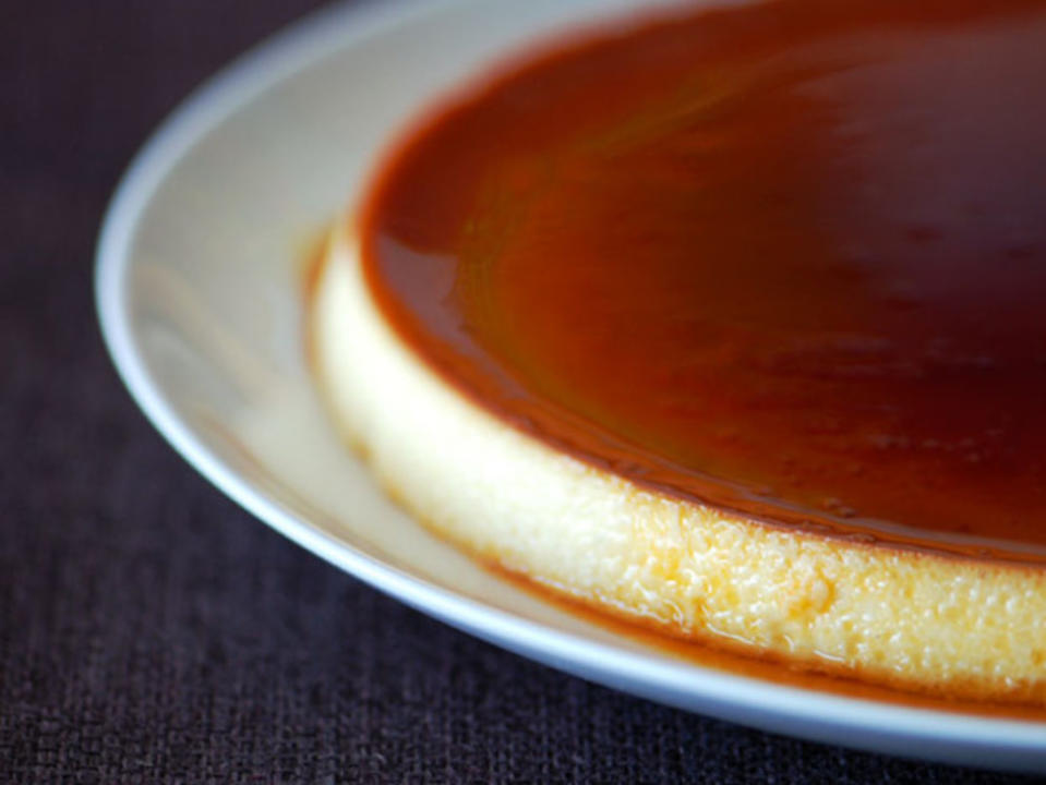 <p>Serious Eats</p><p>A baked custard dessert that will be the star of your meal.</p><p><strong>Get the recipe: <a href="https://www.seriouseats.com/double-caramel-flan-recipe" rel="nofollow noopener" target="_blank" data-ylk="slk:Caramel Flan;elm:context_link;itc:0;sec:content-canvas" class="link ">Caramel Flan</a></strong></p>