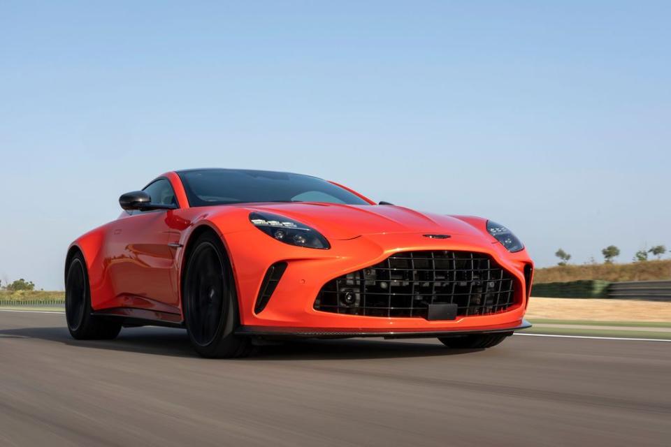 a red sports car on a road