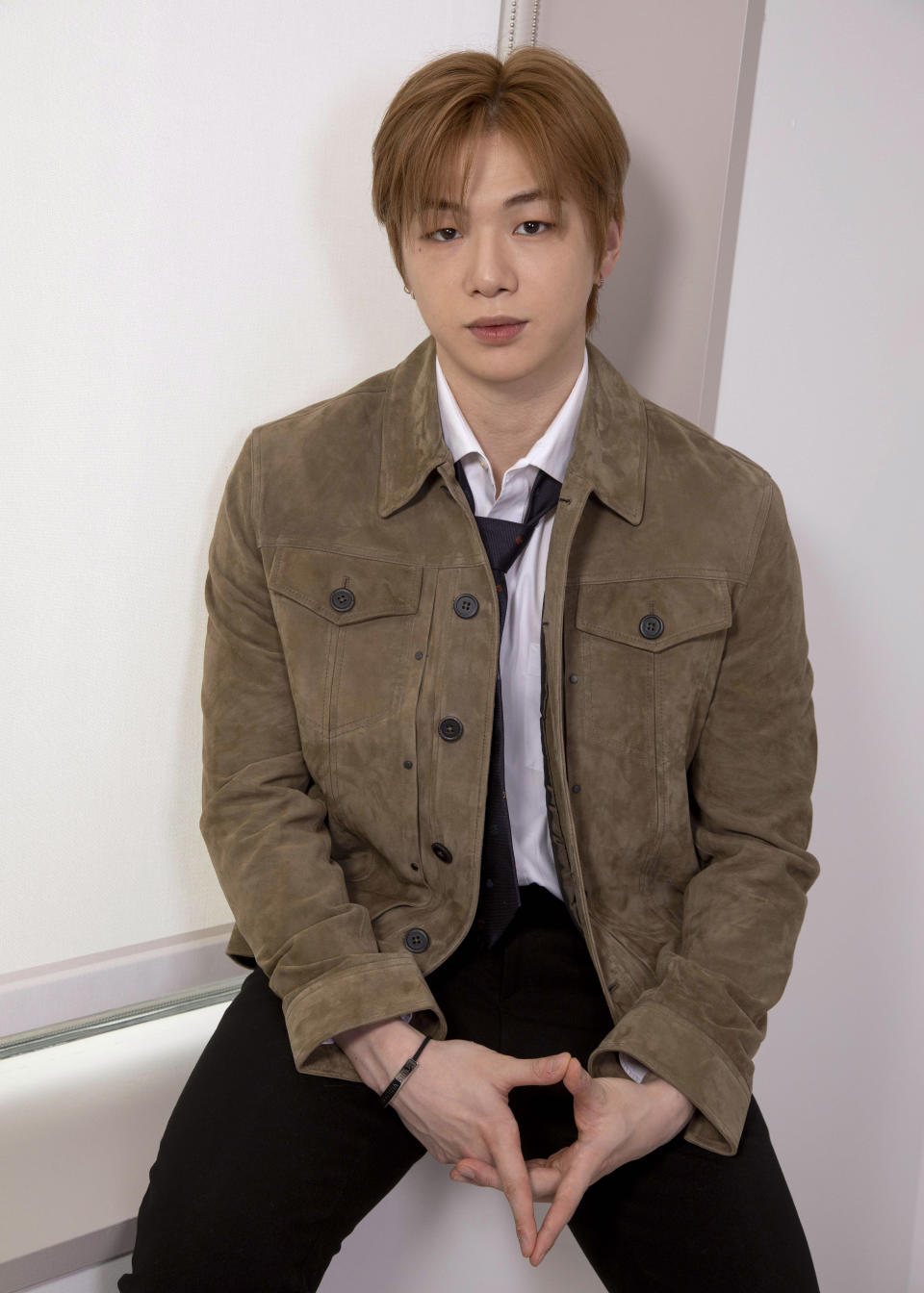 KANGDANIEL poses for a portrait on Thursday, March 2, 2023, in New York. The K-pop star's path to superstardom began in 2017 after winning the second season of the talent competition series “Produce 101,” which led to the formation of the K-Pop boy band Wanna One. He went solo two years later. (Photo by Andy Kropa/Invision/AP)