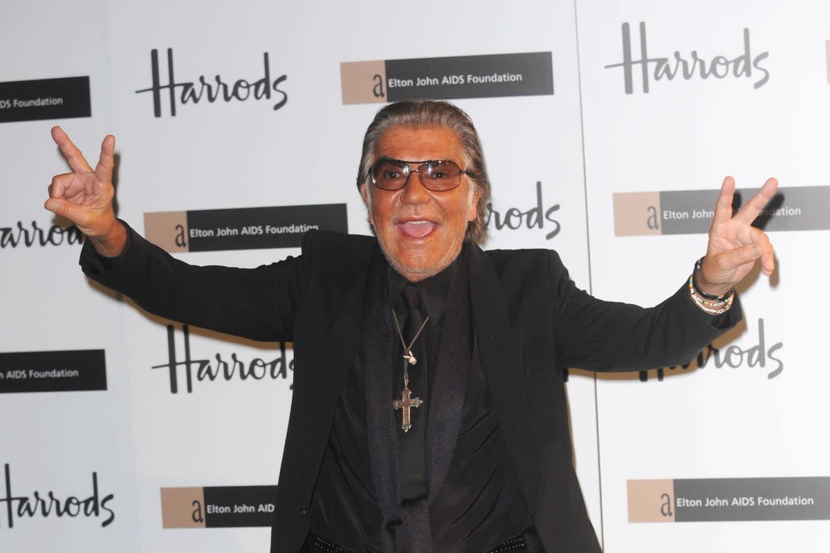 Roberto Cavalli, pictured at the Emerald Ball at Harrods (PA Archive)