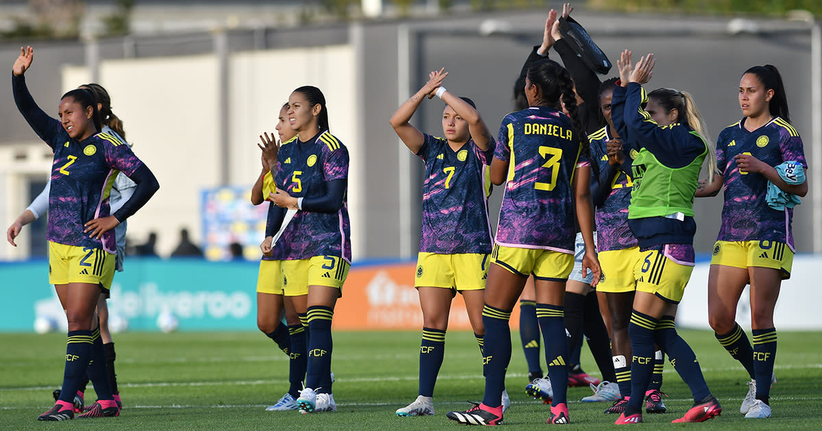  Colombia Women's World Cup 2023 squad: Colombian footballers during the friendly match between Italy and Colombia at Stadio Tre Fontane. Rome (Italy), April 11st, 2023. 