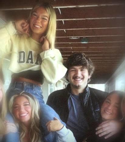 The day before the murders, Kaylee Goncalves, lower left, posted photos with her roommates Maddie Mogen, upper left, Xana Kernodle, lower right, and Ethan Chapin, to her Instagram account with the caption: 