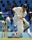 Australia's Shaun Marsh plays a shot during the first day of their cricket test match against South Africa in Centurion February 12, 2014.