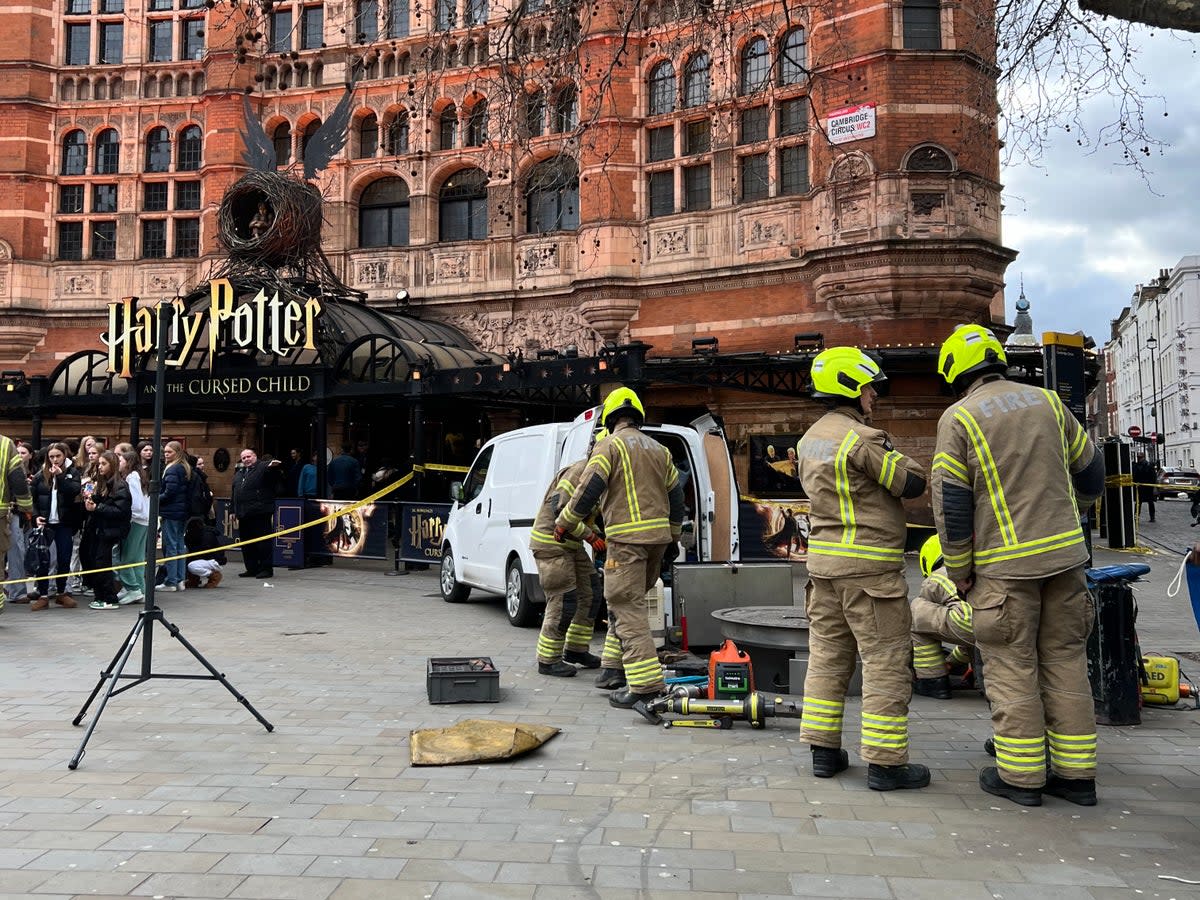 Emergency services attend the site on Friday afternoon  (Getty Images)