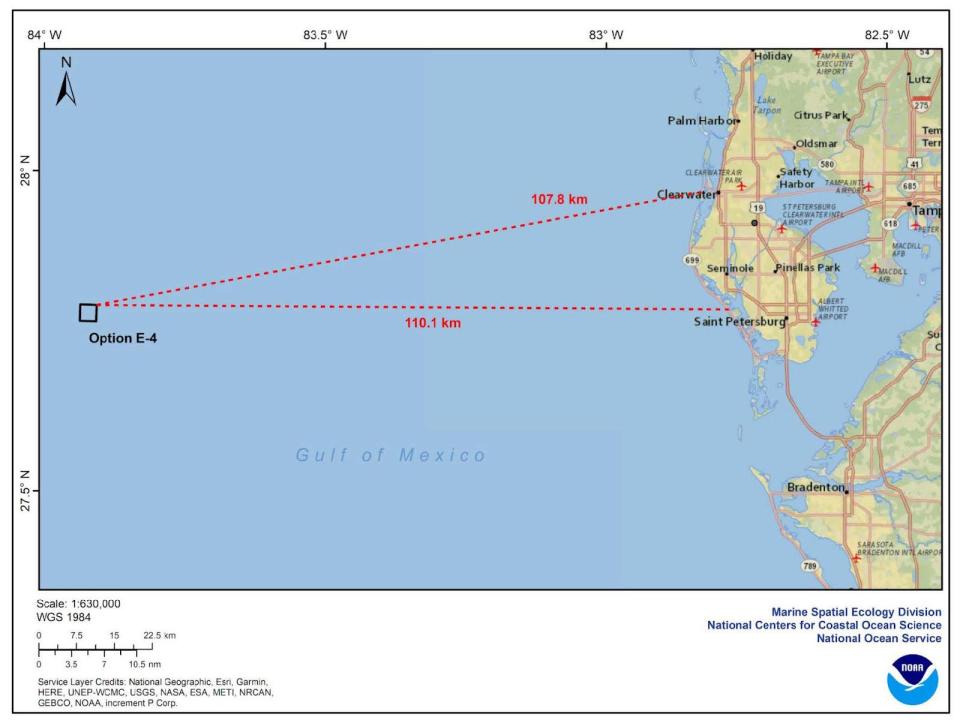 Aquaculture Opportunity Area E-4, a 2,000-acre site in federal waters off of Pinellas County, is one of three potential sites identified in the Aquaculture Opportunity Atlas for the Gulf of Mexico as a site for aquaculture projects. NOAA FIsheries opened a public comment period for a  “programmatic environmental impact statement,” on June 1. Three virtual meetings are scheduled in June and July, while written comments will be accepted through Aug. 1.