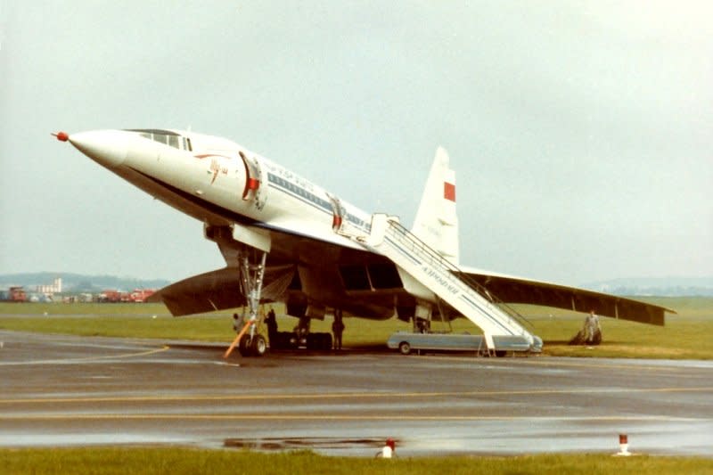 On December 31, 1968, the Soviet Union tested its supersonic airliner, the TU-144, months before the Anglo-French Concorde. File Photo by {link:P.L THILL/Wikimedia: "https://commons.wikimedia.org/wiki/File:1973_06_Bourget_TU144_(13).jpg}