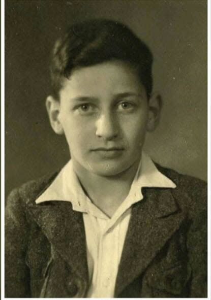 Martin Lowenberg as a young man. Lowenberg is a Holocaust survivor.