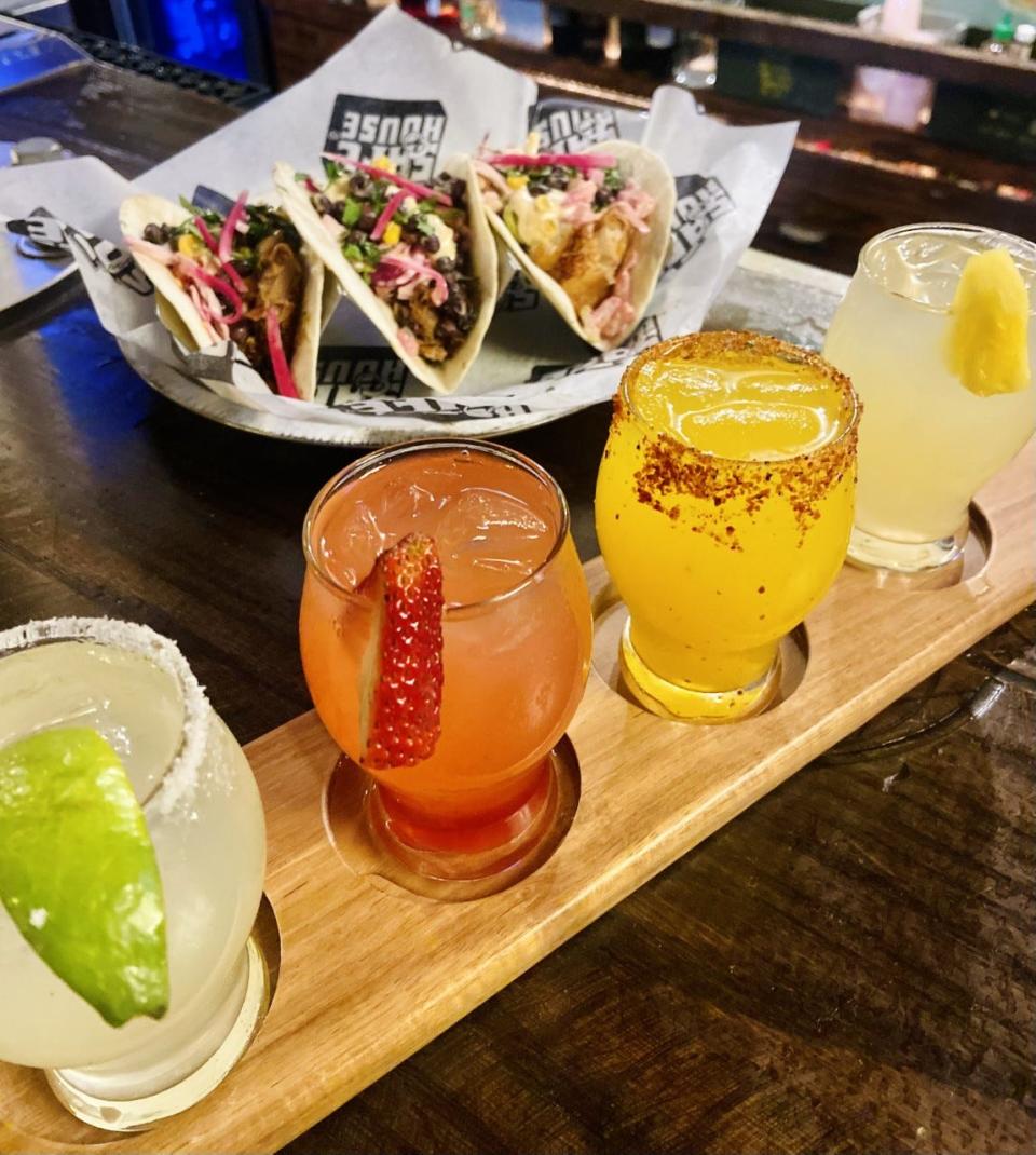 Newsroom Pub, which is connected to SafeHouse, is debuting a new menu item, a margarita flight, on Cinco de Mayo.