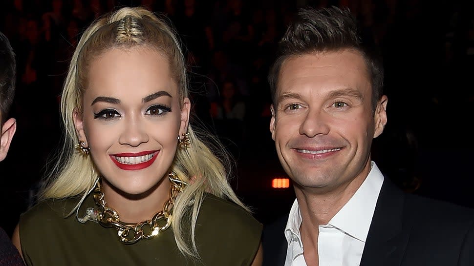 Rita Ora and Ryan Seacrest