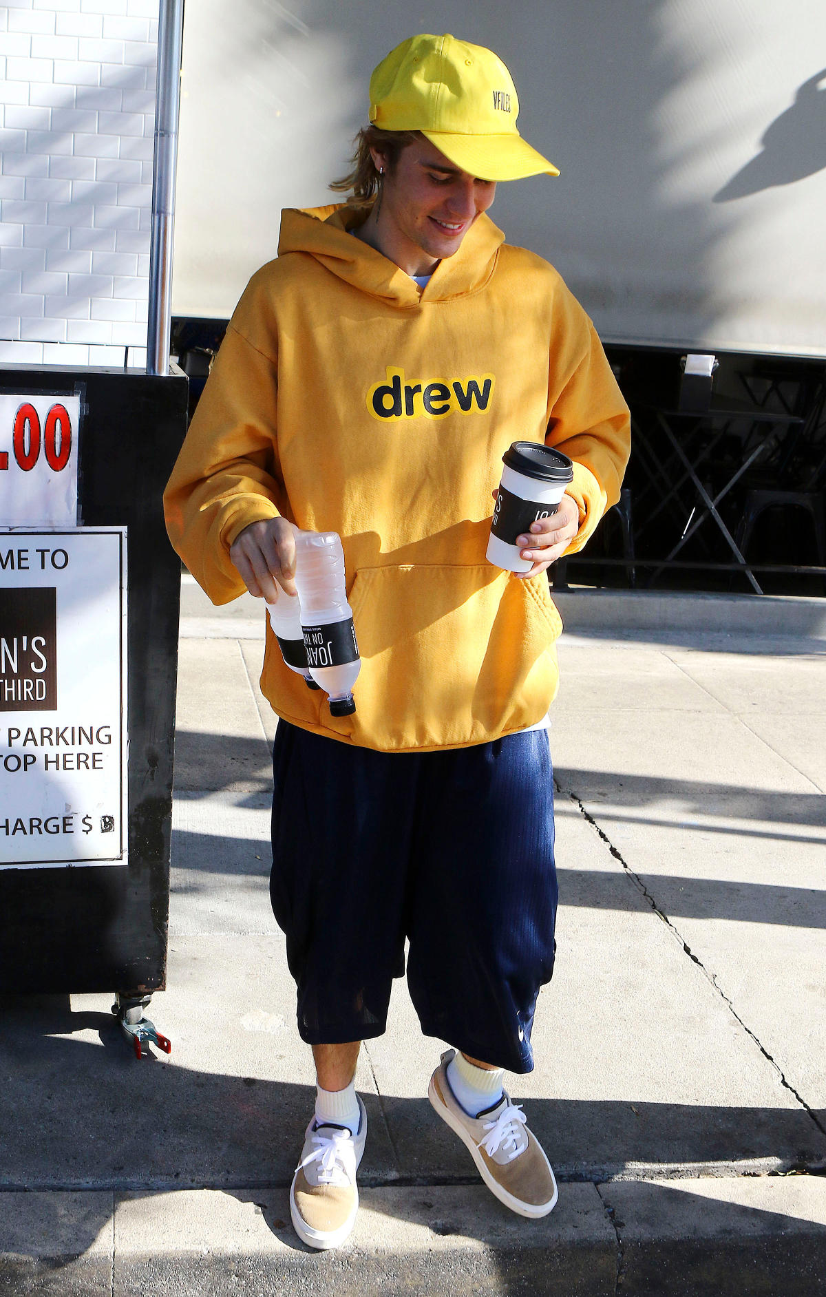 Justin Bieber's slippers from his House of Drew fashion label have