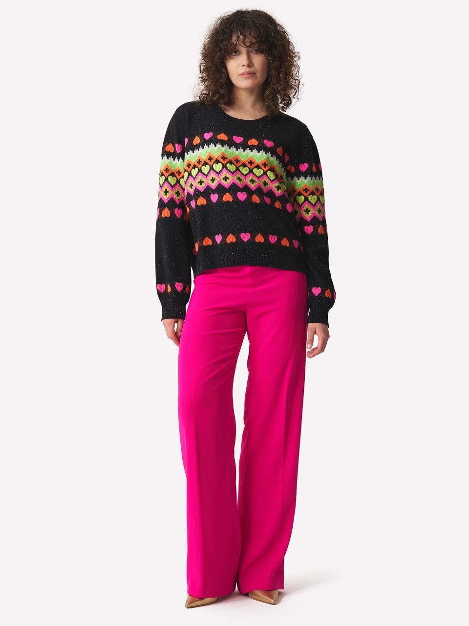 <p><a href="https://brodiecashmere.com/collections/cashmere/products/rainbow-fairisle-jumper" rel="nofollow noopener" target="_blank" data-ylk="slk:Shop Now;elm:context_link;itc:0;sec:content-canvas" class="link ">Shop Now</a></p><p>Rainbow Fairisle Jumper</p><p>brodiecashmere.com</p><p>$250.00</p>