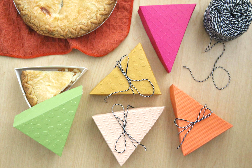 Pie party: To-go paper boxes for leftover pie slices