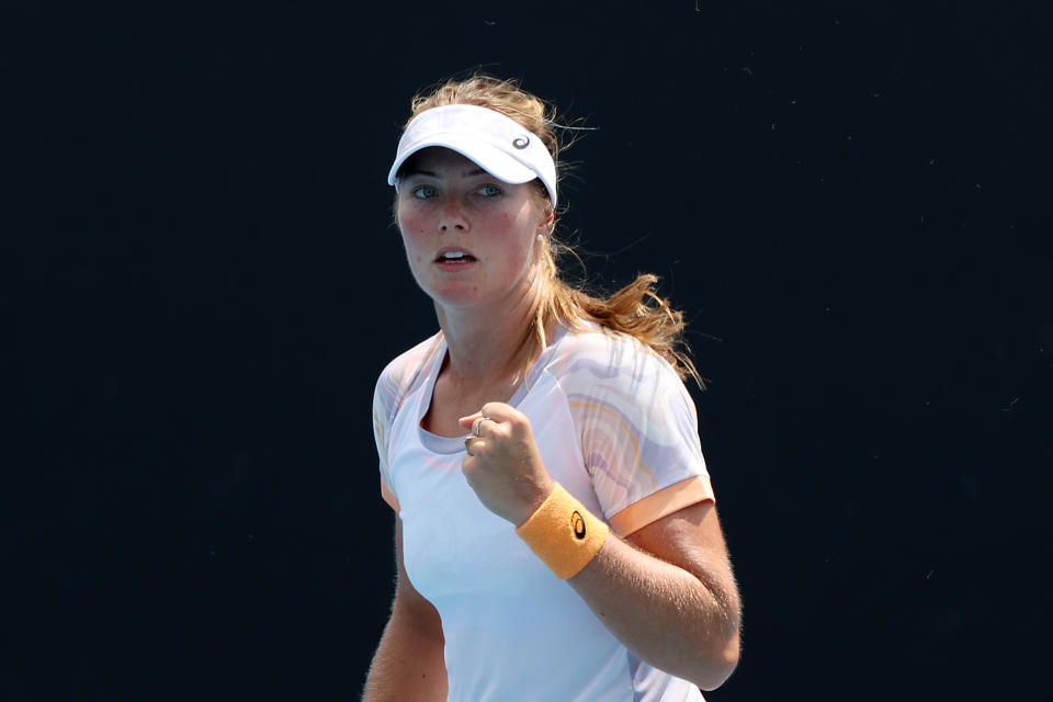Olivia Gadecki, pictured here in action against Polina Kudermetova at the Australian Open.